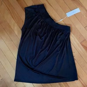 Halston heritage one shoulder top